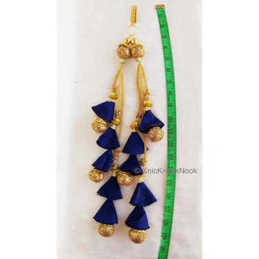Beige / Blue / Red And Gold Sequins Tassels, Bridal Tassels, Decorative Tassels
